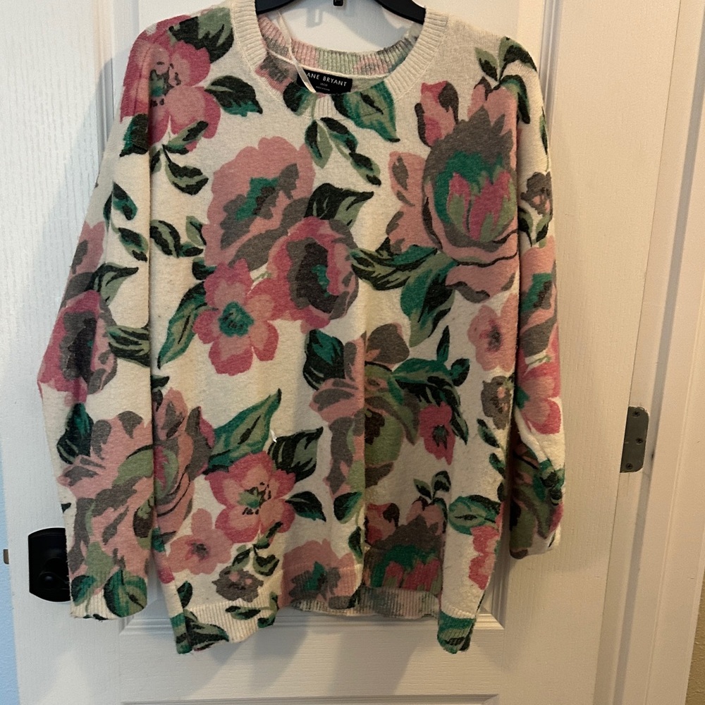 Lane Bryant Multicolor Knit Sweater